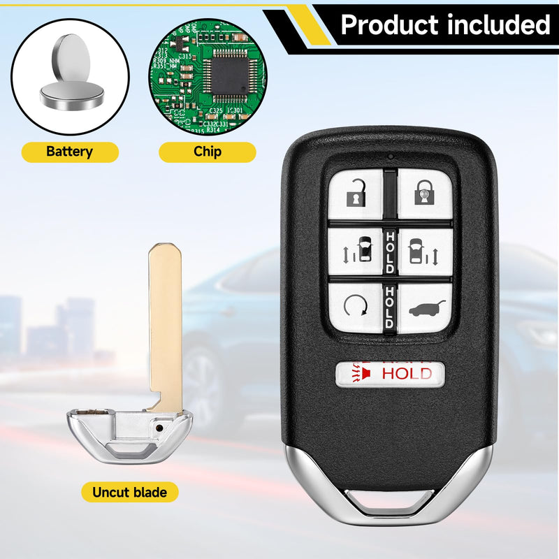 Smart Key Fob Replacement Fits for Honda Odyssey 2021 2022 2023 2024 Car Keyless Entry Remote KR5V4X 72147-THR-A51 72147-THR-A61 47