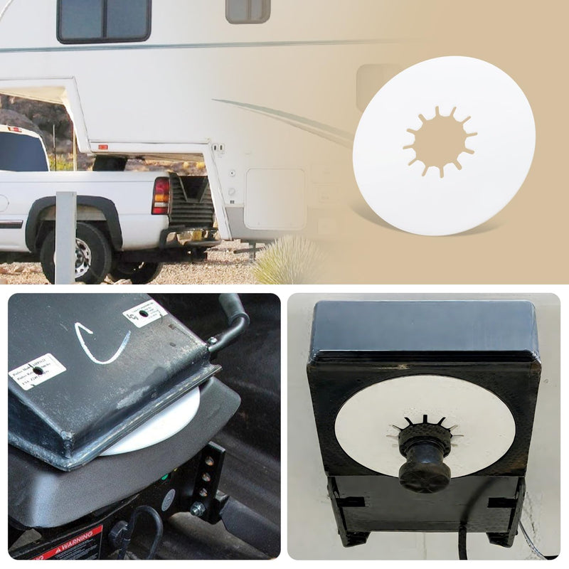 5th Wheel Hitch Lube Plate 10in RV Camper Trailer Fifth Wheel Plate - 1Pack 10 inch