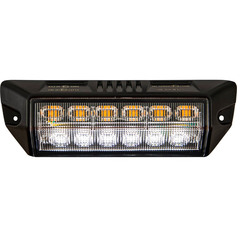 Buyers Products 1492245 Combination LED Scene Light W/Amber Strobe & Clear Flood, Blunt Cut Connection, Two Lights in One, Emergency Vehicle Lights