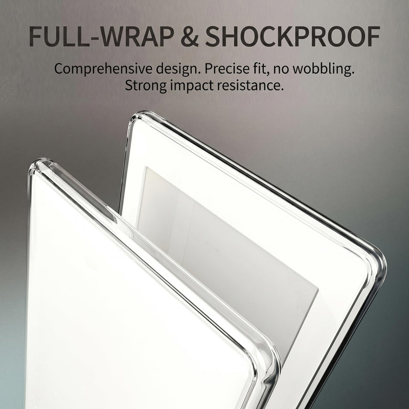 Clear Case for Kindle Paperwhite 1/2/3/4/5/6 - Anti-Yellowing, 4-Corner Airbag, Sturdy, Compatible with 6-6.8-7" eReaders (Kindle PW 4 6.0inch) Kindle PW 4 6.0inch