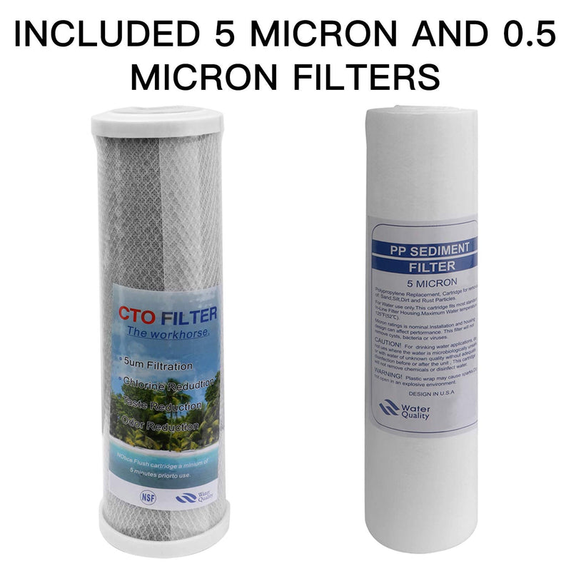 External RV Dual Water Replacement Filters for RVs Boats Motor Homes Marines,Maximize Water Quality Two RV Water Filters ONLY