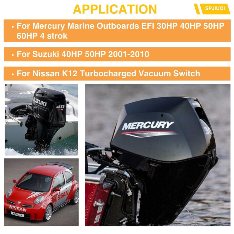 Solenoid Valve for Mercury Mariner Outboards EFI 30HP 40HP 50HP 60HP Suzuki 40HP 50HP 2001-2010 Nissan K12 EGR Vacuum Switch K5T48471 25341095 877805T 18117-84380