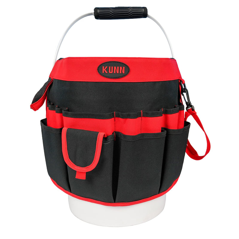 KUNN Bucket Tool Organizer - 35 Pockets Fits 5 Gallon Buckets for Garden,Carpenter