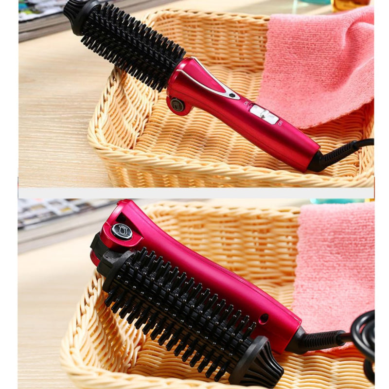 Curling Wands Brush, Professional Anti-Scald Hair Waver Instant Heat Up Multi Stylers Brush with Ceramic Glaze Hair Care for Long/Short Hair (UK Plug 220-240V)