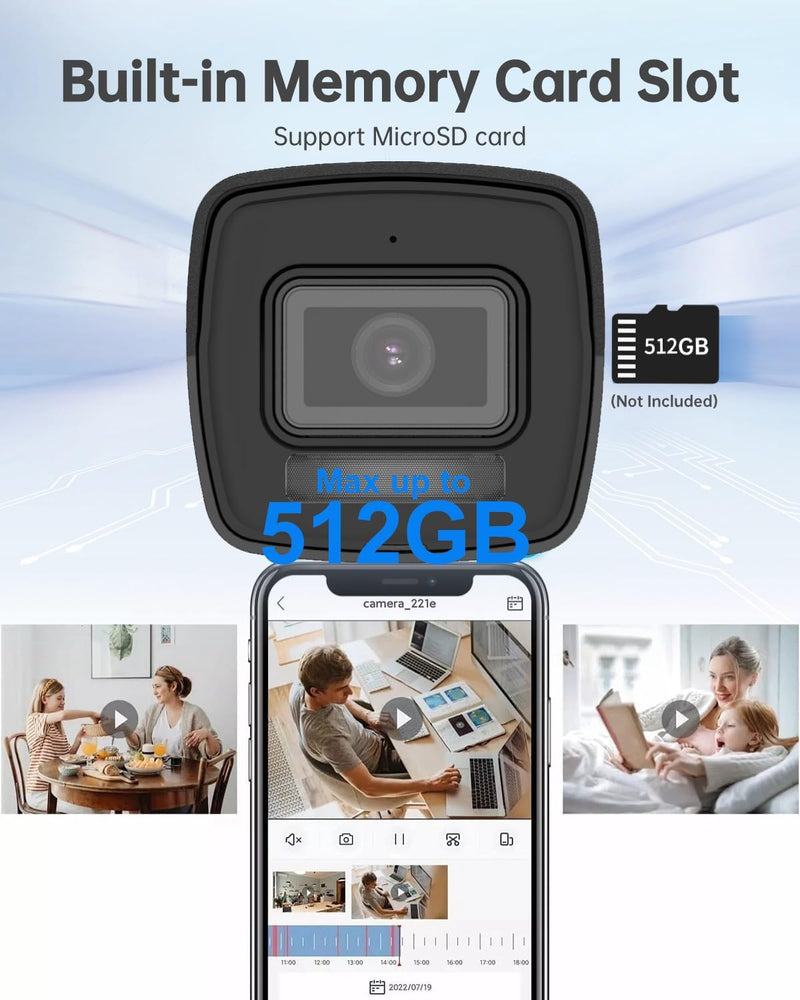 DS-2CD1083G2-LIUF 4K 8MP Smart Hybrid Light IP Bullet PoE Camera, 2.8mm, H.265+ IP67, Human and Vehicle Detection, Built-in Microphone, Long Range DS-2CD1083G2-LIUF