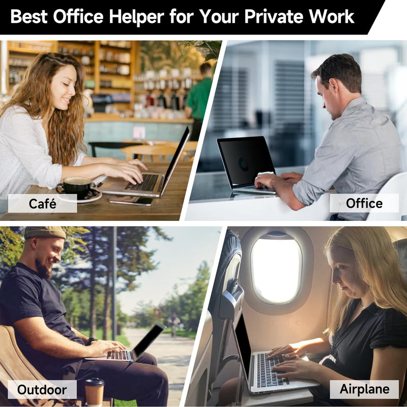 2 Pack (1920x1080) Display 14 Inch Laptop Privacy Screen 16:9, Anti Blue Light Glare & Anti Scratch Computer Privacy Shield, Not for 14" with 1920x1200 Resolution Laptop 2 PACK 14 Inch Privacy Screen(16:9)
