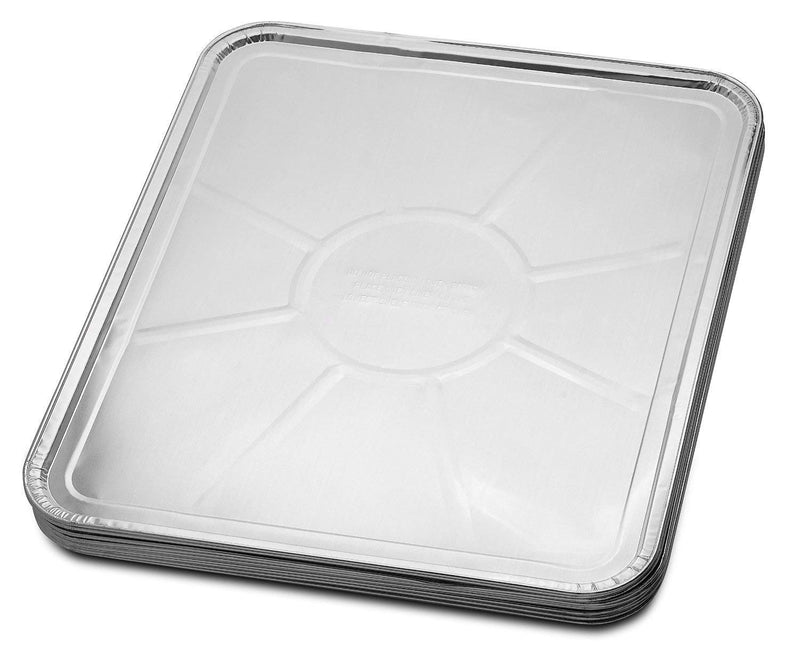 5-Pack Disposable Foil Oven Liners by DCS Deals – Keep Your Oven Clean and Healthy – Perfect Silver Foil Drip Pan Tray for Cooking, Baking, Roasting, and Grilling- 18.5 x15.5” inch 5