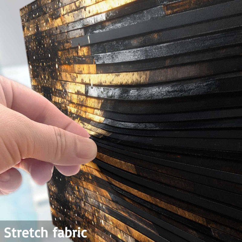 Elastic Indoor TV Cover 50" Dust Protector, Luxury Golden Black Stretch Fabric Flat Screen TV Covers, Geometric Art Deco Modern Universal Washable Anti-scratch Cover for Curved LCD LED OLED TVs Amber Gold, Charcoal, Ash, Bronze 50 Inches - 43.6"x24.5"