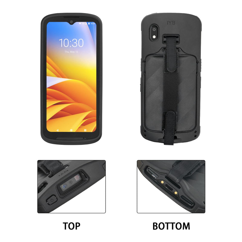 TC15 Protective Case with Handstrap for Zebra TC15 Barcode Scanner Handheld Mobile Computer, Rugged Bumper Cover including strap