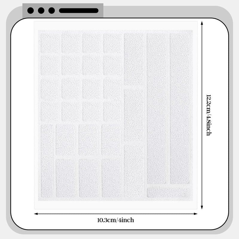 Raised Tactile Bump Dots Clear Computer Gaming Keyboard Tactile Training Decal Location Learning Stickers (3.94 * 4.33 Inch,Anti-Slip) 3.94*4.33 Inch Anti-