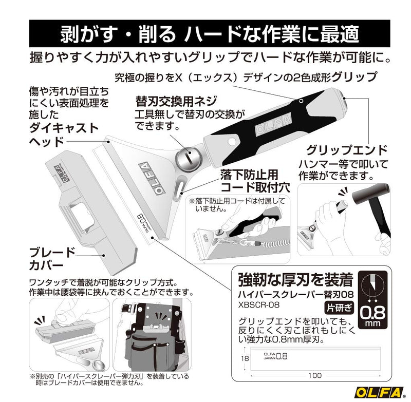 OLFA Hyperscraper 200 220B 長さ:200mm