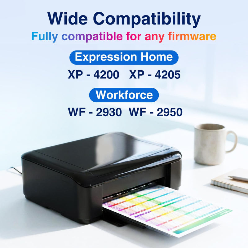 TEINO Remanufactured Ink Cartridge Replacement for Epson 232 Ink Cartridge | Works with Expression XP-4200 XP-4205 Workforce WF-2930 WF-2950 Printer (6 Pack Replacement for Epson 232XL High-Yield)
