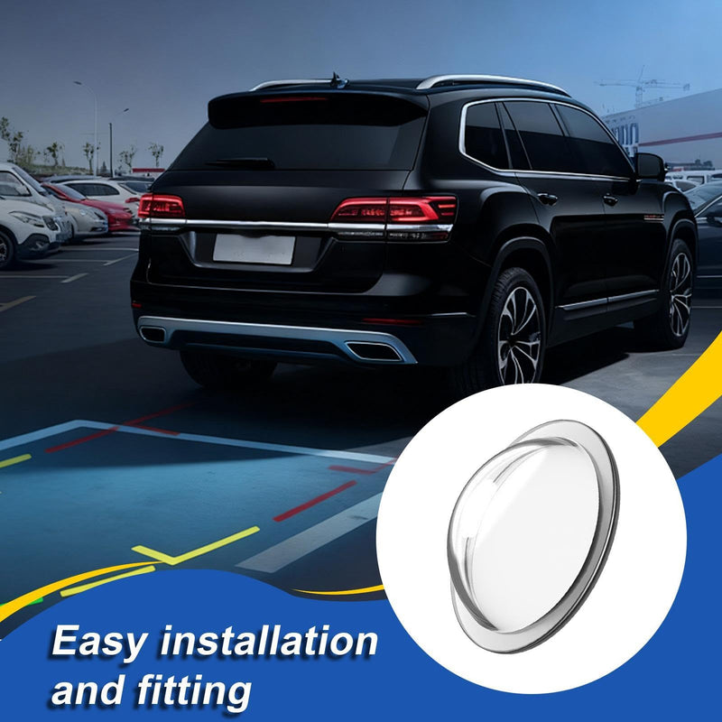 Car Camera Lens Protector, 2-Pack Clear Cover for Front Rear View Backup Cameras, 360° Surround Camera, Universal Fit Anti-Scratch Dustproof Waterproof Rainproof Lens Cap Guard