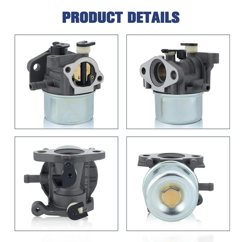 Powtol 799866 Carburetor for Brigg and Straton 190CC 675 Series Engine 790845 794304 799871 796707 Craftsman Troy Bilt 6.75 725EX TB230 Toro 20332 Lawn Mower