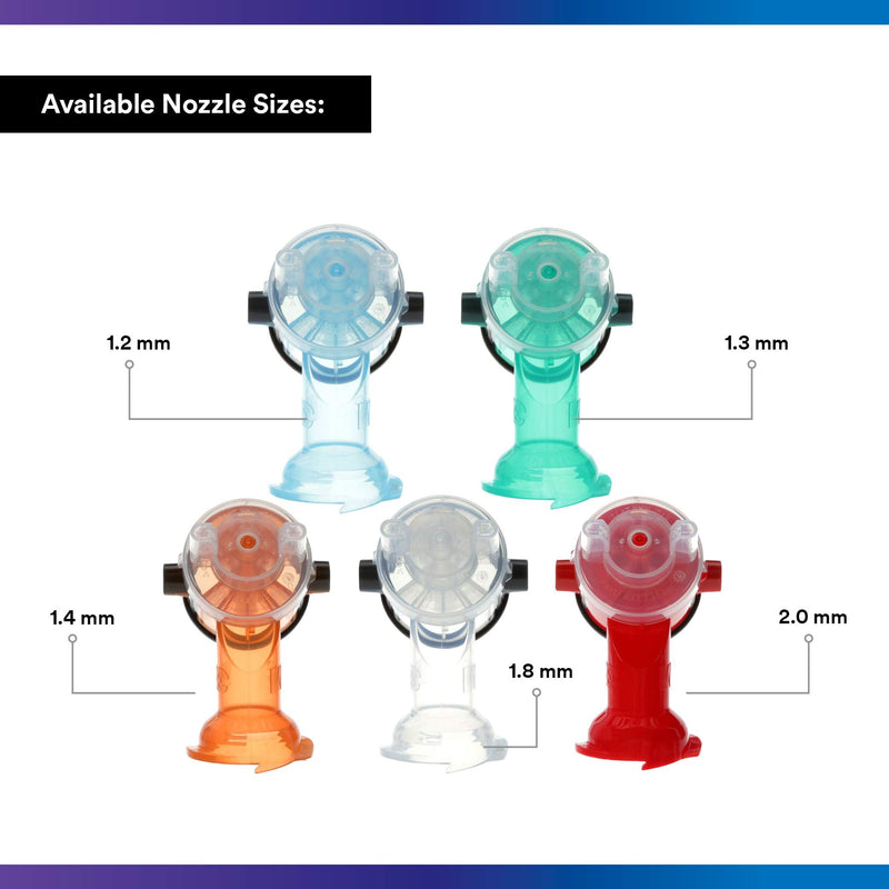 3M Accuspray Paint Spray Gun Nozzle Refills for PPS 2.0, 26618, 1.8 mm, Clear, Use with PPS 2.0 Spray Gun System for Like-New Paint Spray Performance, 4 Pack 1.8mm
