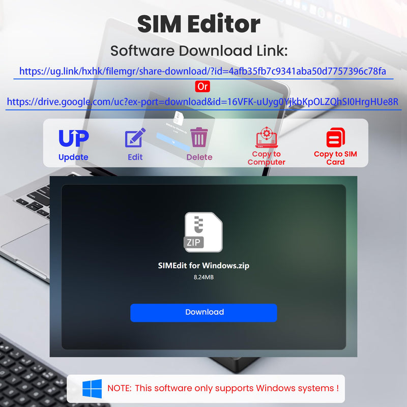 USB C SIM Card Readers - Sim Card Adapter Kit, Standard, Micro, Nano Sim Card Adapter with Eject Pin - USBC to Sim Card Reader Edit and Read Messages/Contacts, Plug & Play for Windows Computer Laptop