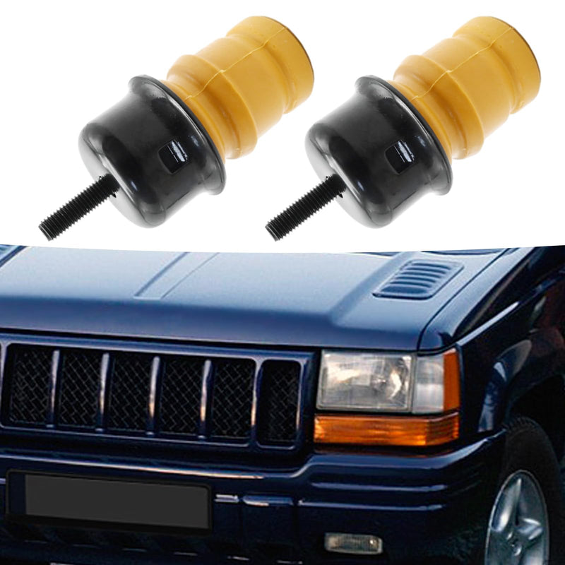 52087636AB 2 Pcs TJ Bump Stops with Cups, Replacement for Jeep Grand Cherokee ZJ 1993-1998, Replacement for Jeep Wrangler TJ 1997-2006, Replaces 52087636AC 52087992