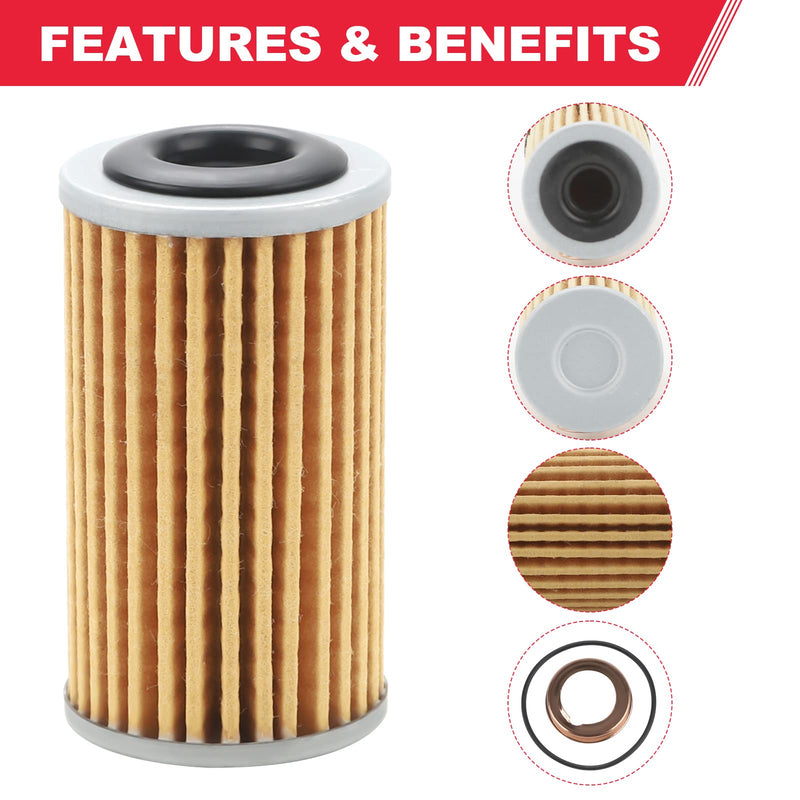 Transmission Oil Filter 31726-28X0A 31726-3JX0A Fits for 2013-2019 Nissan Altima Maxima Murano Sentra Versa Trans Oil Filter Assy with Gasket & Drain Plug Washer