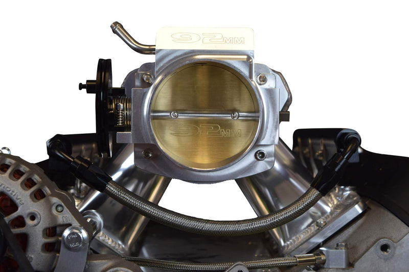ICT Billet LS 92mm Throttle Body to 102mm Intake Manifold 4 Bolt TB Adapter LS1 LS3 LSX 551571 Natural