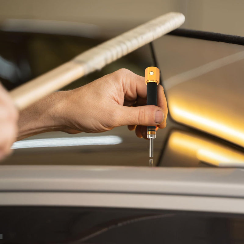 4 PCS PDR Tap Down Tool, Pen Shape VIP Knockdown Remover, Portable Removable Tool Set Pieces for Car Body Anti Dent Removal Traceless Automobile Paintless Auto DIY Repair