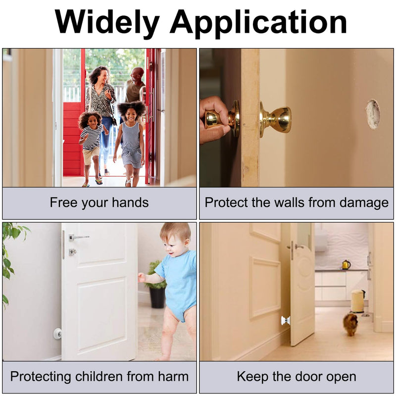  [AUSTRALIA] - 2 Pcs RV Door Holder Magnetic Baggage Door Catch Latch to Keep Door Open, RV Door Stopper for Motorhome Travel,Travel Trailers, Camper (White) White