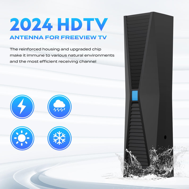 Tv Antenna for Smart TV Indoor, HD TV Antenna Indoor for Local Channels, TV Indoor/Outdoor with Amplifier and Signal Booster, Television Antenna Perfect 1k Miles Long Range Reception for 4k 1080p.…