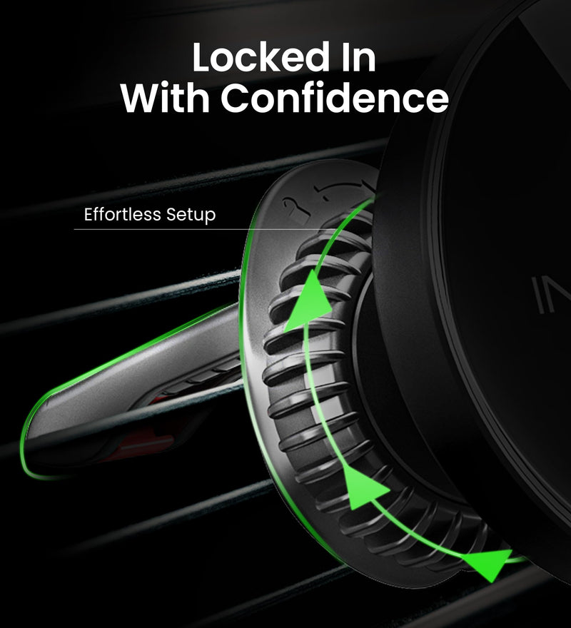 InfinaCore for Qi2 15W MagSafe Car Mount Charger,Super Fast Magnetic Wireless Car Charger for iPhone 16 Pro Max Accessories, Qi2 MagSafe Charger Fits iPhone 16 15 14 13 12,Samsung with MagSafe Case