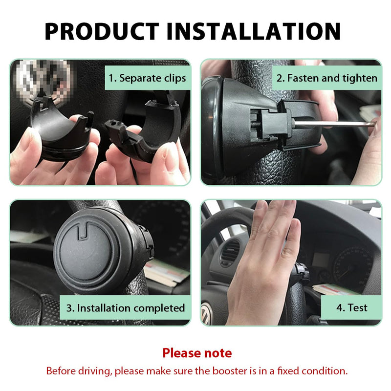 2PCS Steering Wheel Spinner Knobs, 360 Degrees Rotation Vehicle Power Handle Knob with Metal Bearings, Premium Slicone Finish Steering Wheel Spinners Ball for Car Truck SUV