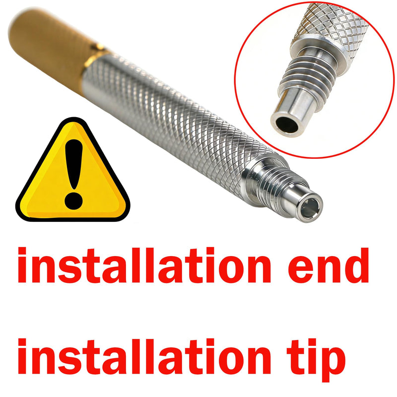Universal Locater Core Tool Retention Caps Insertion Extraction Cap Bar Removal Male Cap (Locator Core Tool - Golden) Locator Core Tool - Golden