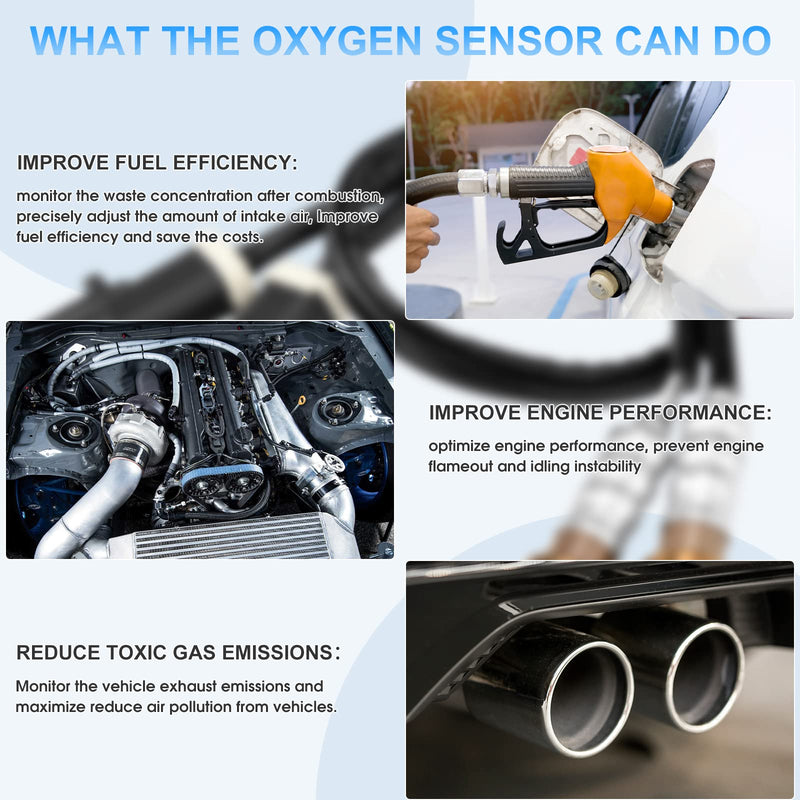 15717 Oxygen Sensor Upstream Downstream O2 Sensor Compatible with Ford F-Series Ranger Escape Explorer Mustang Foucs Expedition Mazda Lincoln Jaguar Mercury Aston Martin 15716 15718 2 Pack