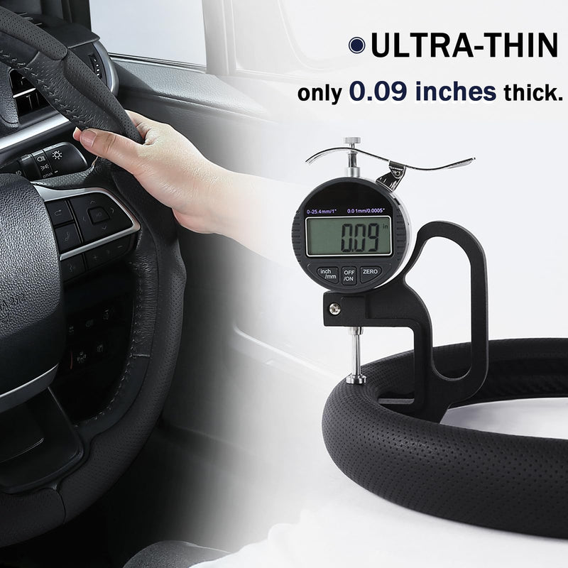 Leather Steering Wheel Cover for Toyota Highlander 2020-2026 & Sienna 2021-2026, Premium Customized Car Steering Wheel Cover,3-Piece Snap-On Anti-Slip Steering Wheel Protector(Black Hole) Black Hole For Highlander 2020-2026