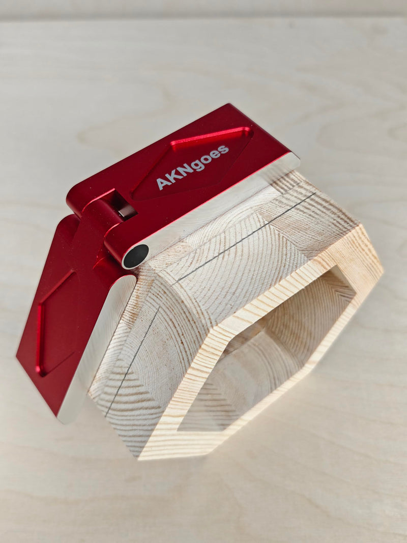 Woodworking Folding Saddle Square 7in, Transfer Layout Lines Around Corners, Perfect for Tenons, Dowels, Angled Joinery, for Carpenter Work, Layout and Measuring Tools Folding Saddle Square 7inch