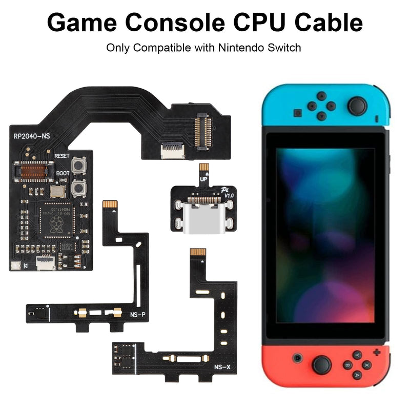 RP2040 CPU Cable Chip Replacement for Nintendo Switch, Upgradable Game Console Cable Chip Replacement Parts