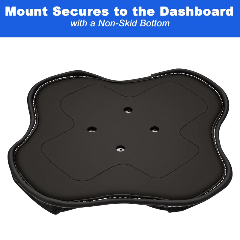 Portable Friction Beanbag Mount for Garmin GPS Dashboard Holder | 17mm Ball, NonSkid, Exclusive, for Garmin GPS Nuvi Drivesmart Drive Dezl Zumo Driveassist DriveLuxe StreetPilot RV Navigator