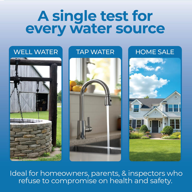 Lead in Drinking Water Test Kit by Detekt – Made in USA – Fast 5-Minute Results – Professional-Grade Accuracy – Consistent Quality & Expert Support – Easy DIY Home Test for Tap, Well & Filtered Water