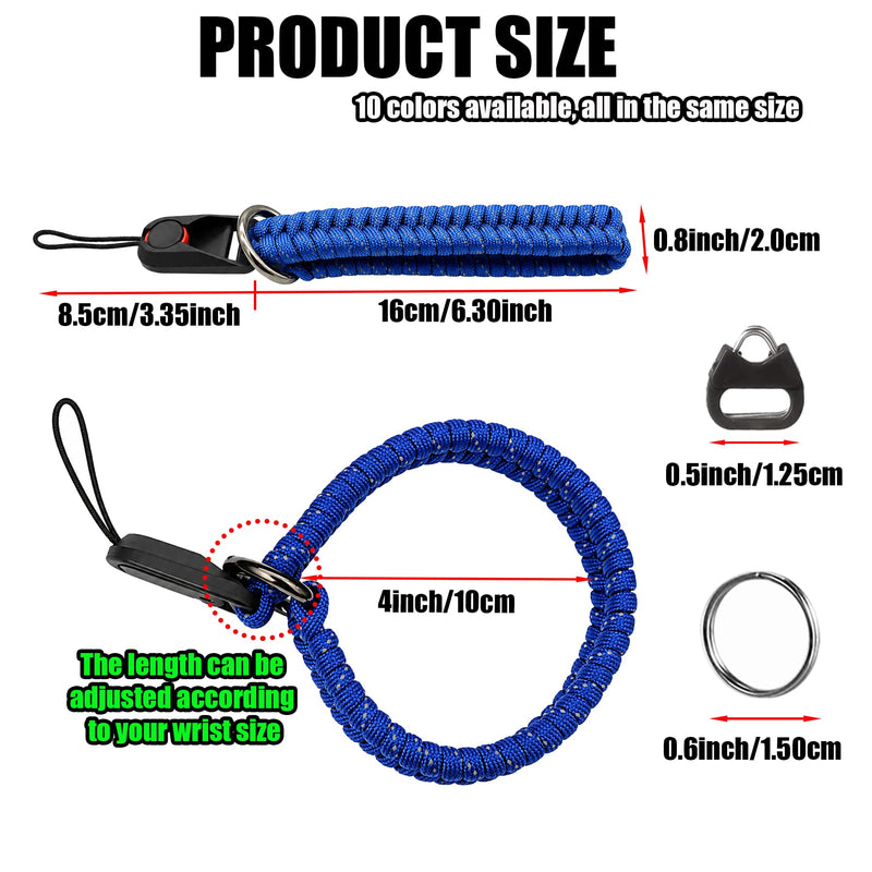 Quick Release Camera Wrist Hand Strap with Safer Connector Split Ring Cap | paracord straps Triangle Split Ring and Plastic Cap Compact SLR DSLR Mirrorless Cameras Red