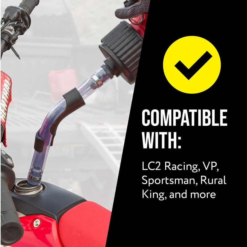 Mission Automotive 2-Pack Hose Bender for Racing Fuel Tanks & Gas Cans - Black Petroleum-Resistant Plastic - Kink Preventer & Fuel Jug Elbow - Compatible with VP, Sportsman & Rural King