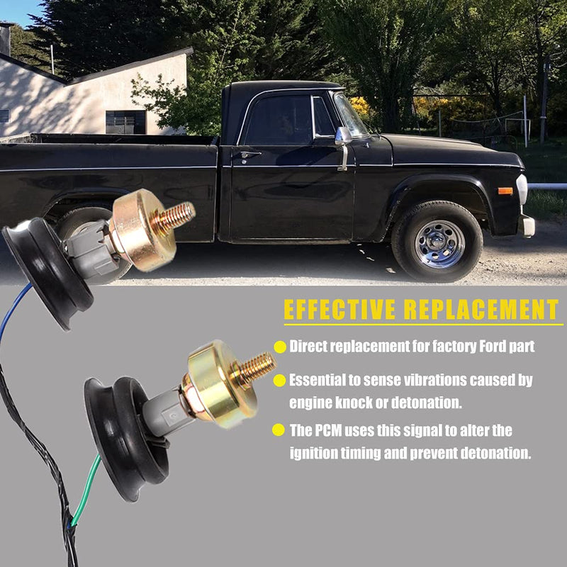 Muge Racing 12589867 Dual Knock Sensors with Wiring Harness Kit for Chevy GM LS1 LS6 LQ9 4.8L 5.3L 6.0L 8.1L