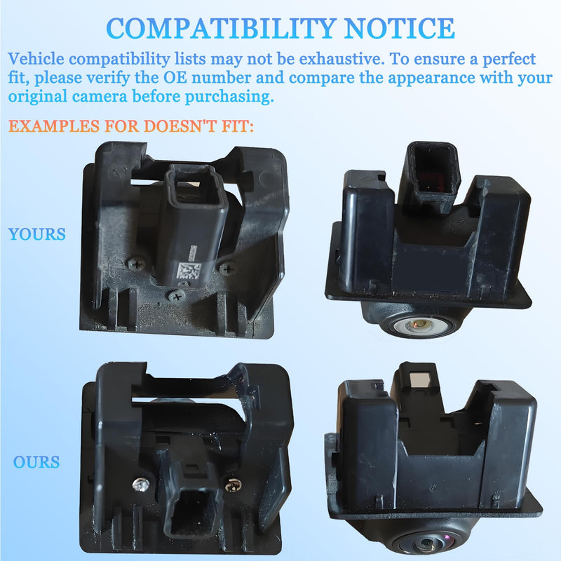 Backup Camera for 2010-2017 GMC Terrain/Chevy Equinox 2013 2014 2015 2016 | 95407397 Rear View Reverse Camera Parking Assist Camera Replacement 22913698 GM1960105 15926123 20903513