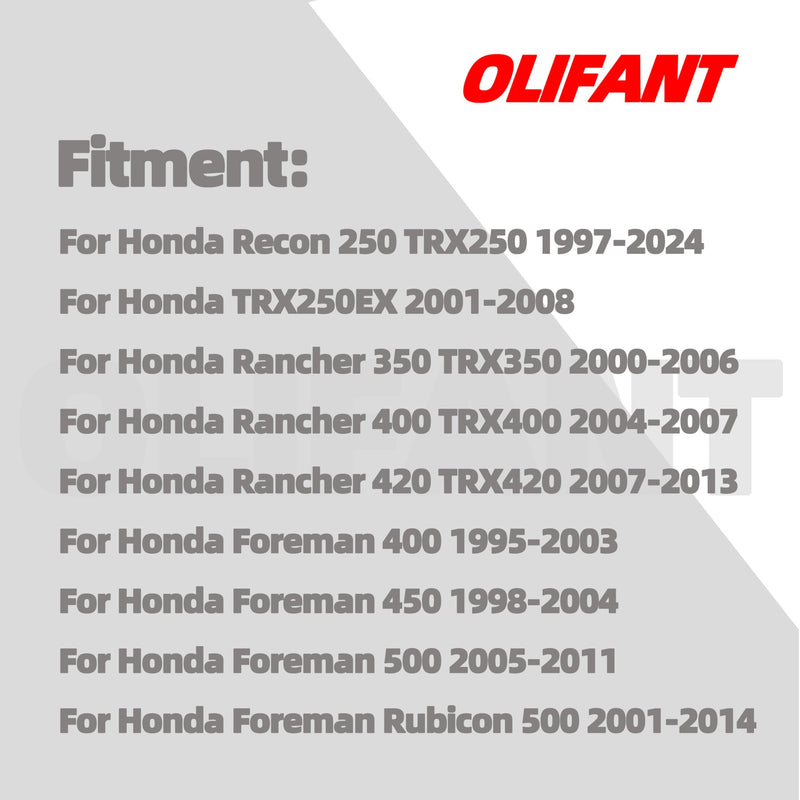 Fuel Valve Petcock Fit for Honda Recon 250/Rancher 350 400 420/Foreman 400 450 500/Foreman Rubicon 500 with Lever Screw