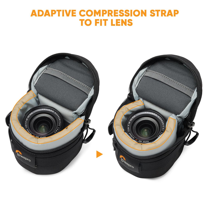 Lowepro ProTactic LCS 8 x 8 III Camera Lens Case, Camera Lens Pouch Bag, fits 50mm F/1.8, for DSLR and Mirrorless Cameras, Vol-0.3L Dim: 3.15x3.15x3.15in, Camera Bag, for Photographer/Videographer cm 8 x 8 III