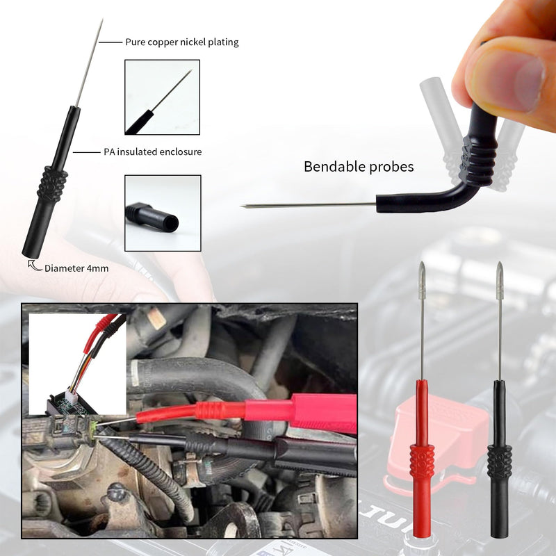 Back Test Probe Kit, Backprobing, Diagnostictesting,Electrical Troubleshooting Automotive Test Lead Kit (ZIBOO 805) ZIBOO 805
