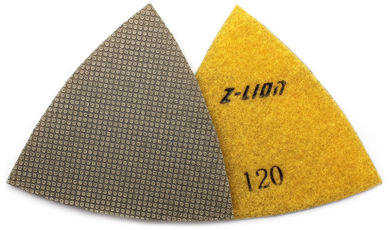 Z-Lion Diamond Triangular Sanding Pads for Oscillating Tools(4 Pcs/lot) 60#/120#/200#/400# 4 Piece Set