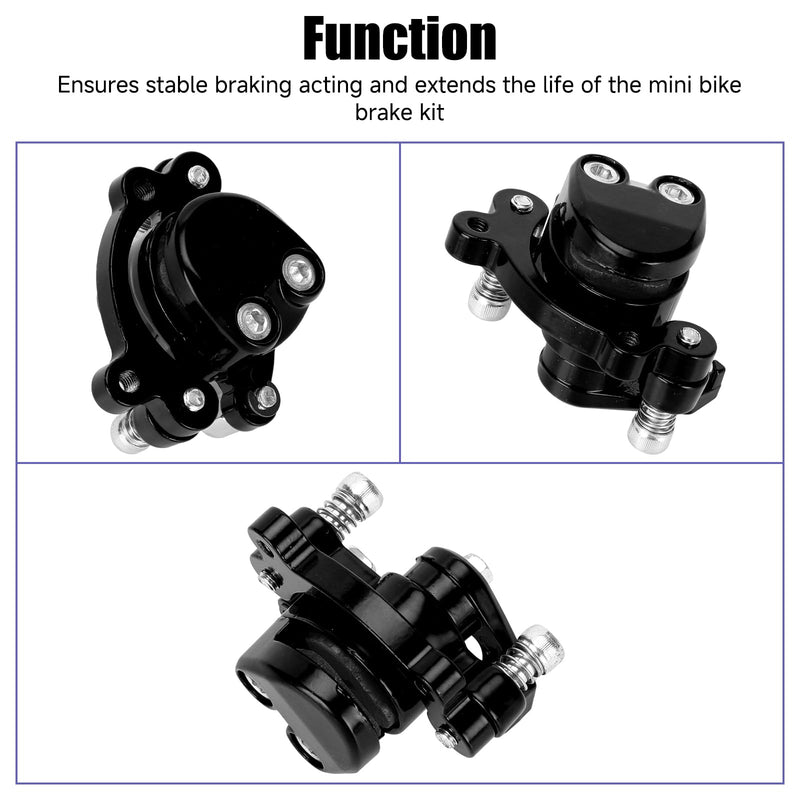Mini Bike Brake Caliper Lever Kit Compatible with Monster Mega Moto MMB80 105cc Coleman CT100U CC100X Baja DB30 Motovox MBX10 MBX11 Predator 79cc 97cc100cc Engine Parts with 60" Brake Cable Black