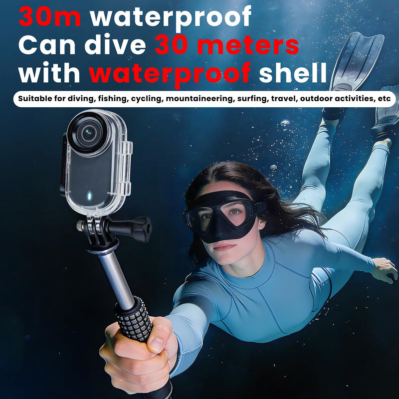 4K Mini Body Camera 64G Wearable Thumb Camera 360° Rotatable Magnetic Clip for Lecture Travel Pet Walking Outdoor Recording（Black） Black
