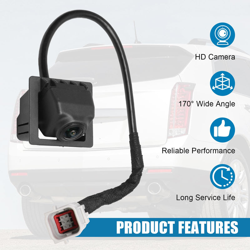 Parking Assist Rear View Backup Camera Compatible with 2010-15 Cadillac SRX | Replace# 23205689, 15926122, 20910350, 22915398