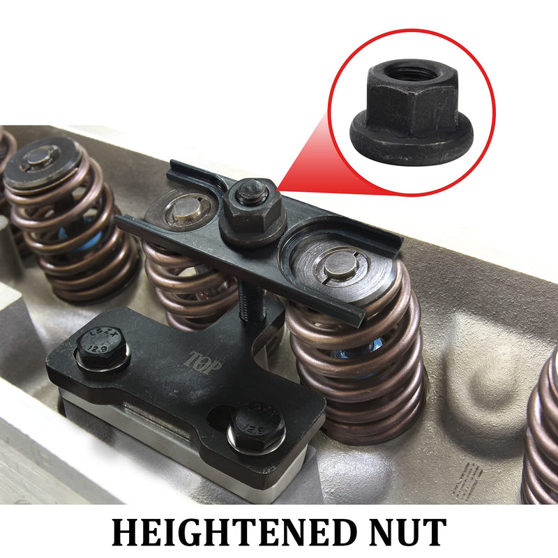 Upgrade 67605 Valve Spring Compressor Tool Higher Nut Compatible with 4.8 5.3 5.7 6.0 6.2 LS1 LS2 LS3 LS6 Chevy LSX Camaro, Corvette, Trans am, GTO, G8, CTS V, GM Trucks, w/T Mark& Storage Box