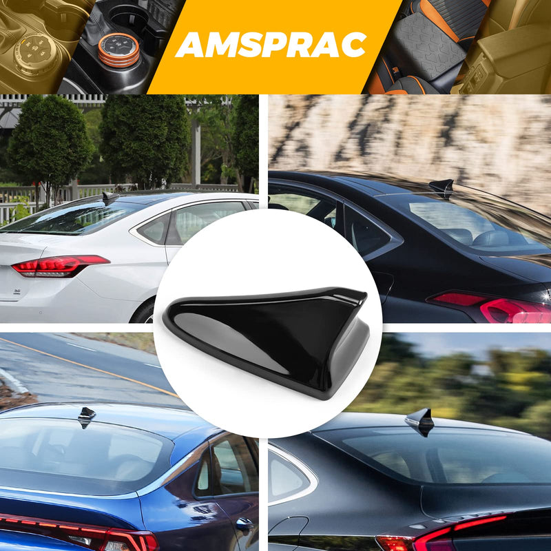 Shark Fin Antenna Cover,Car Roof Antenna Caps fit for Kia Optima 2014-2020,Sonata 2015 2016 2018 2019,Genesis Sedan G80 2015-2017,Genesis Coupe 2013-2015,Elantra Sedan 2011-2016,(Not Sport) Black(Specified Car)