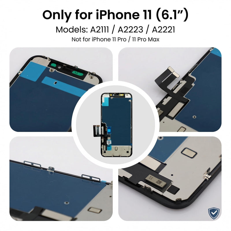 AuraLens for iPhone 11 Screen Replacement Kit LCD Touch Display Assembly | A2111 A2221 A2223, FHD INCELL Digitizer 6.1 Inch, COF, Pre-Tested, Repair Tools, Waterproof Adhesive, Magnetic Screw Pad