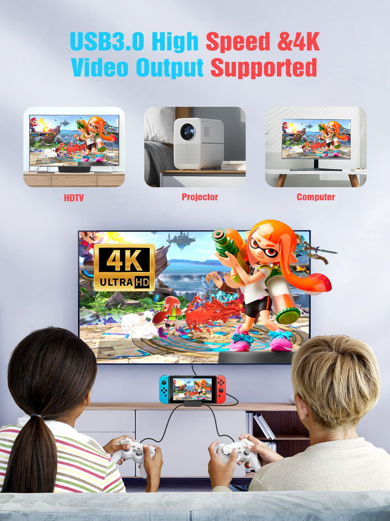 NEWDERY 2PCS Different TV Docking Stations for Nintendo Switch/Switch OLED